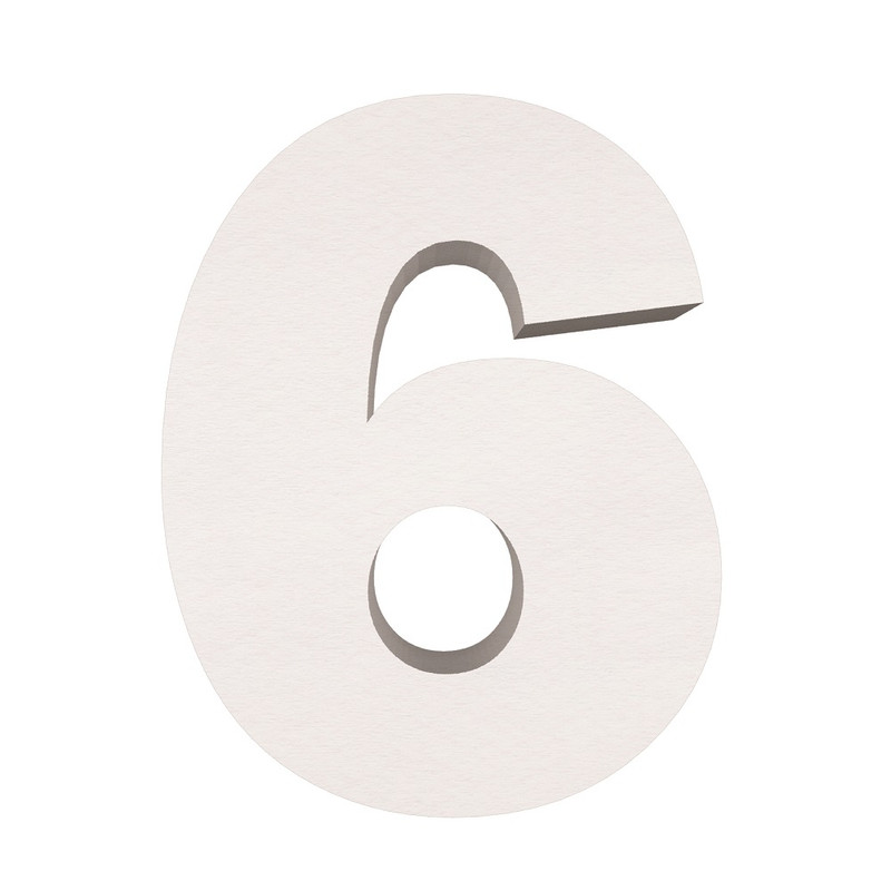 ماکت دکوری طرح حروف برجسته کد 6-MEDIUM