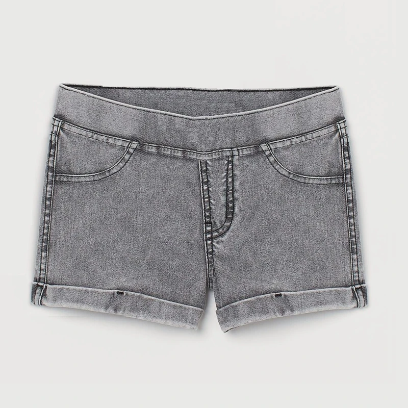 شلوارک دخترانه اچ اند ام مدل Pastal Denim - 0984840003