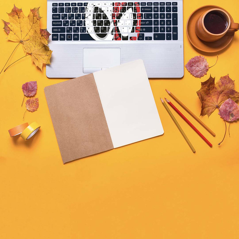 برچسب حروف فارسی کیبورد مدل spider skull کد K-367