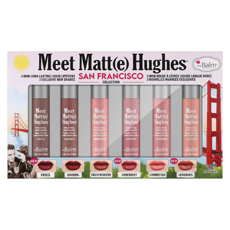 ست رژ لب مایع مات دبالم مدل San Francisco مجموعه 6 عددی
