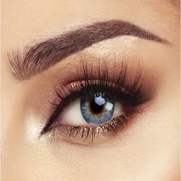 لنز چشم بلا مدل 016 رنگ طوسی آبی دور مشکی