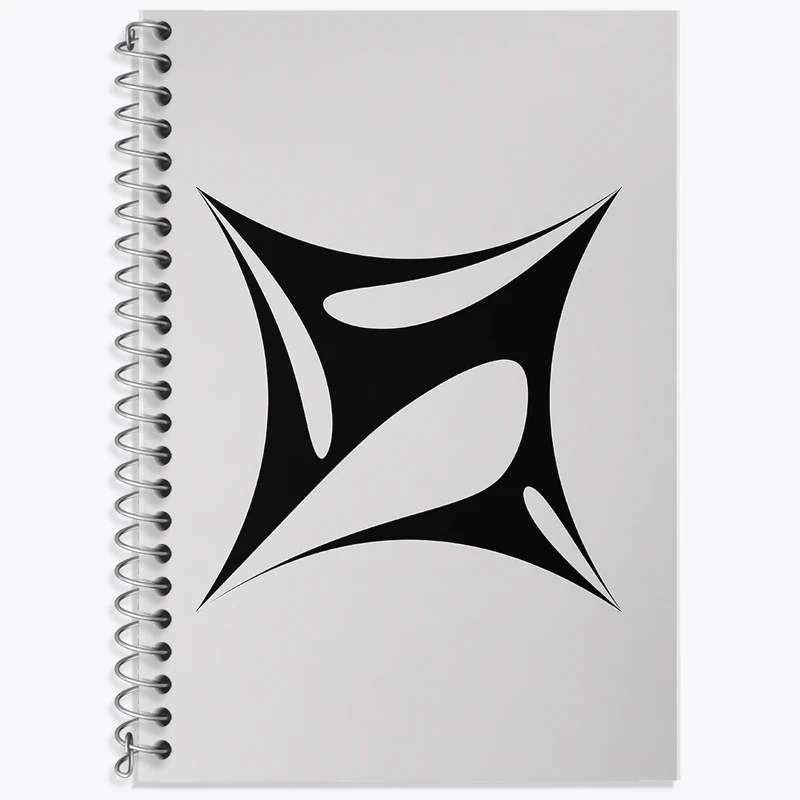 دفتر لغت 50 برگ خندالو طرح انتزاعی کد F6415