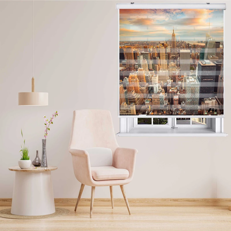 پرده زبرا زیو کد C2008 سایز 150x150 سانتی متر