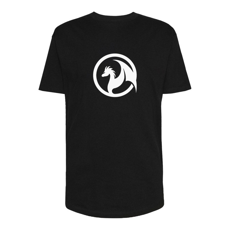 تی شرت لانگ آستین کوتاه مردانه مدل Dragon کد V15 رنگ مشکی