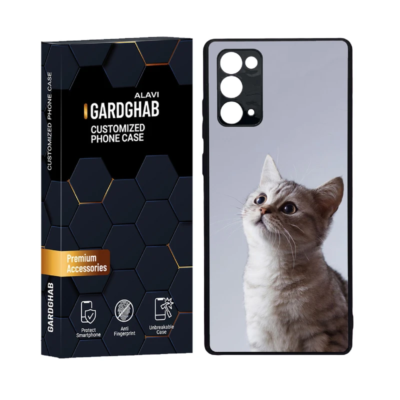 کاور گارد قاب علوی مدل دور ژله ای پشت گلس حیوانات مناسب برای گوشی موبایل سامسونگ Galaxy Note 20