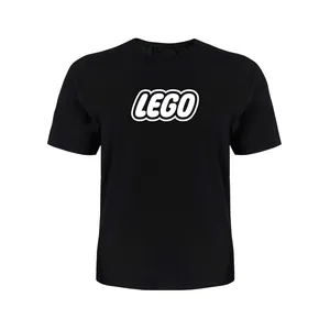 تی شرت آستین کوتاه دخترانه مدل LEGO کد P012 رنگ مشکی