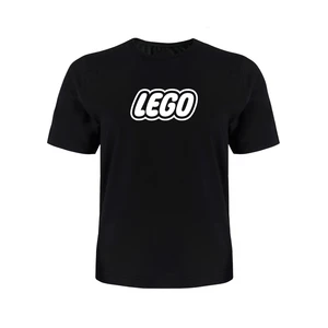 تی شرت آستین کوتاه دخترانه مدل LEGO کد P012 رنگ مشکی