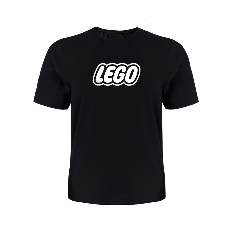 تی شرت آستین کوتاه دخترانه مدل LEGO کد P012 رنگ مشکی