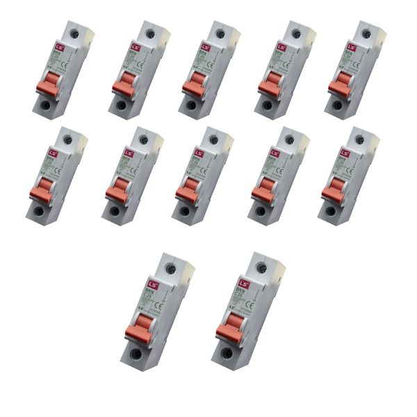 فیوز مینیاتوری تک فاز 10 آمپر ال اس کد C10 بسته 12 عددی