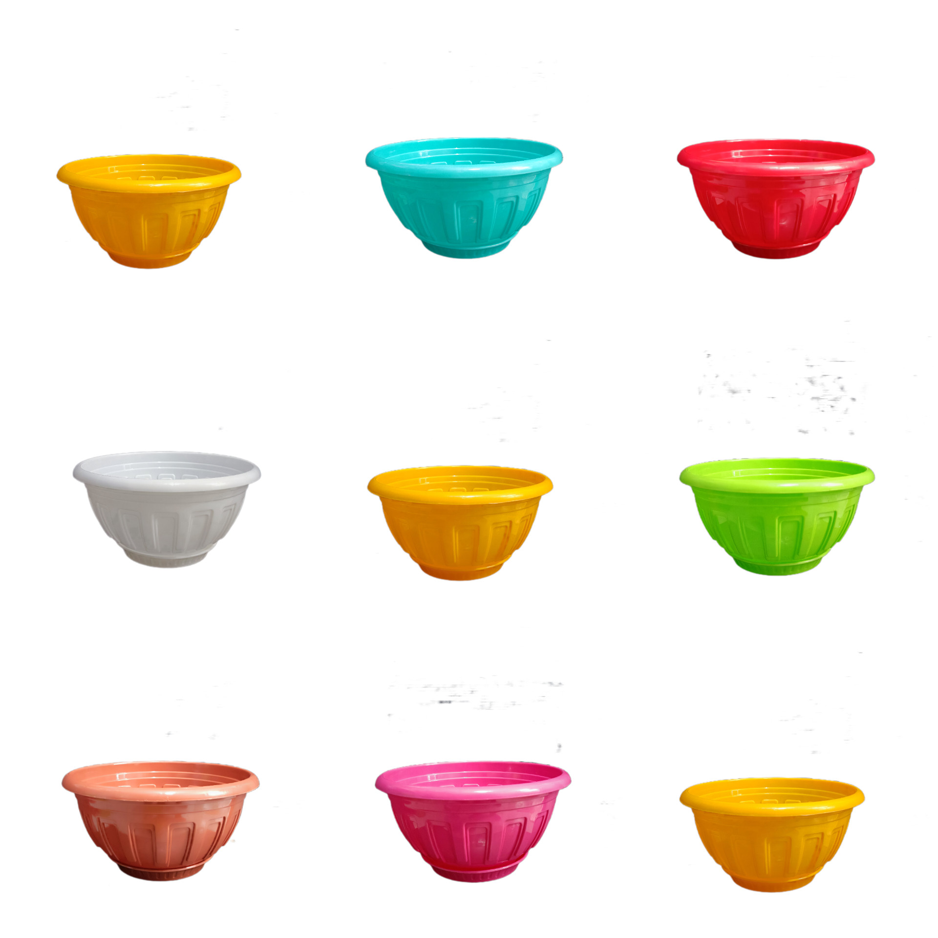 گلدان مدل کاسه ای کد 21 بسته 2 عددی