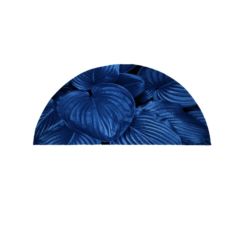   پادری مدل نیم دایره طرح برگ کد 9303 سایز 90×45 سانتی متر