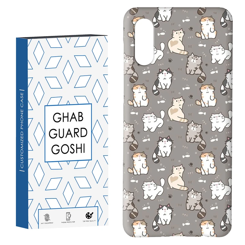 کاور قاب گارد گوشی طرح گربه کد Dimo-403 مناسب برای گوشی موبایل سامسونگ Galaxy A02 / M02