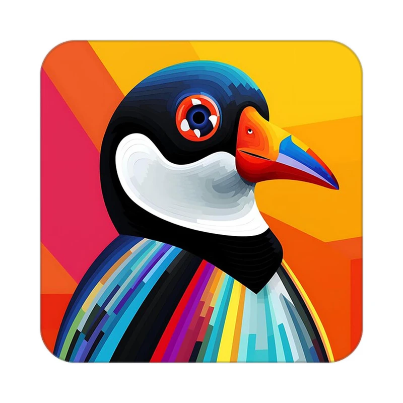 زیر لیوانی کاکتی طرح حیوانات رنگی مدل mp25356