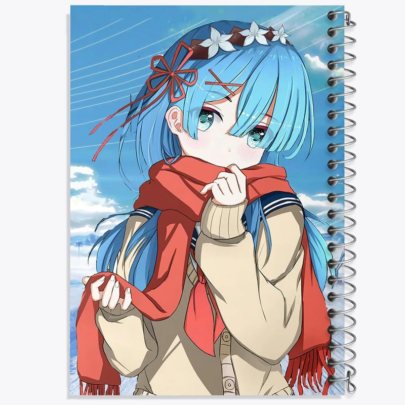 دفتر ژورنال نویسی 50 برگ خندالو مدل نقطه ای طرح رم انیمه ری زیرو ReZero کد 12834