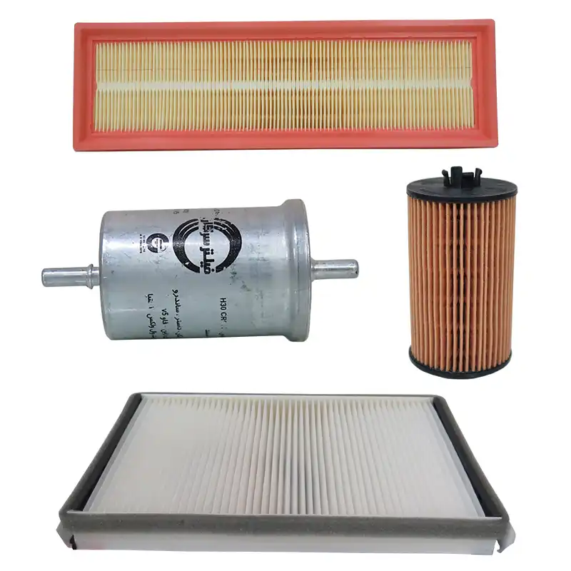 فیلتر هوا خودرو سرکان مدل SF1296 به همراه فیلتر روغن و فیلتر کابین و فیلتر بنزین