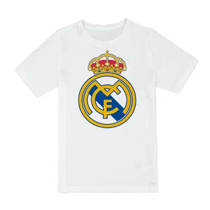 تی شرت آستین کوتاه پسرانه مدل رئال مادرید کد V16 رنگ سفید