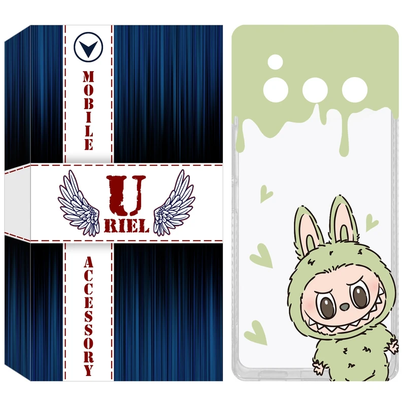 کاور یوریل مدل Clear کد 132 طرح لبوبو Labubu مناسب برای گوشی موبایل داریا Bond