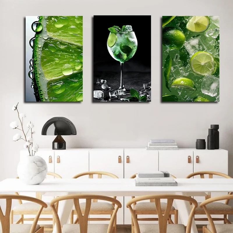 تابلو شاسی بکلیت طرح نوشیدنی و لیموناد مدل SH-2809 مجموعه 3 عددی