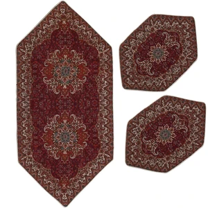 ست سه تکه رومیزی ترمه مدل گوهر کد ZM3-24