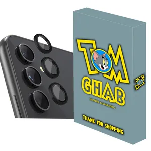 محافظ لنز دوربین تام قاب مدل رینگی شابلونی مناسب برای گوشی موبایل سامسونگ Galaxy A55