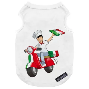 لباس سگ و گربه 27 طرح Pizza Delivery کد MH264 سایز XL