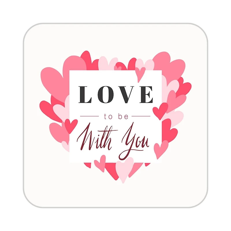 زیر لیوانی کاکتی طرح عاشقانه مدل mp40661