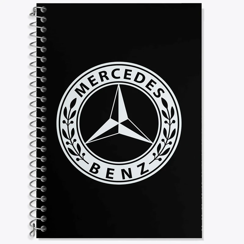 دفتر زبان 50 برگ خندالو مدل سه خط طرح مرسدس بنز Mercedes Benz کد 23512