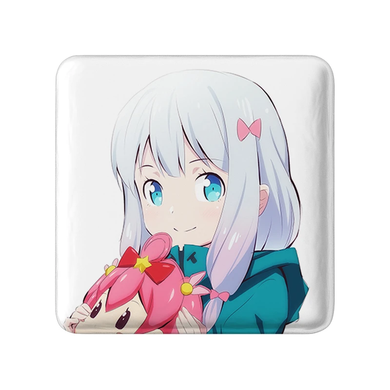 مگنت خندالو طرح ساگیری انیمه ارومانگا سنسی Eromanga Sensei  مدل مربعی کد 22675