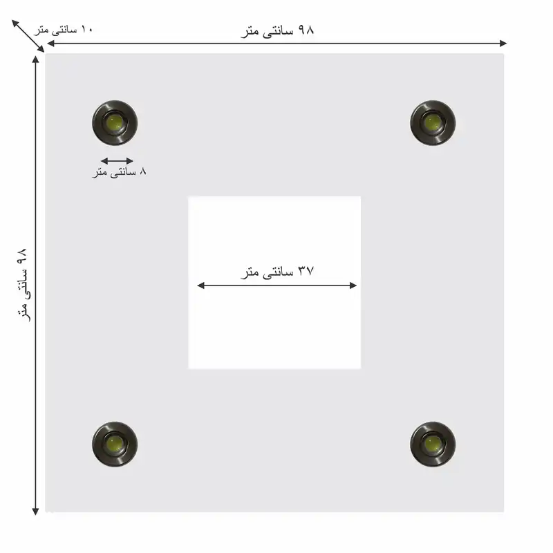 کناف پیش ساخته سقف مدل آرک طرح مربع کد AR 07