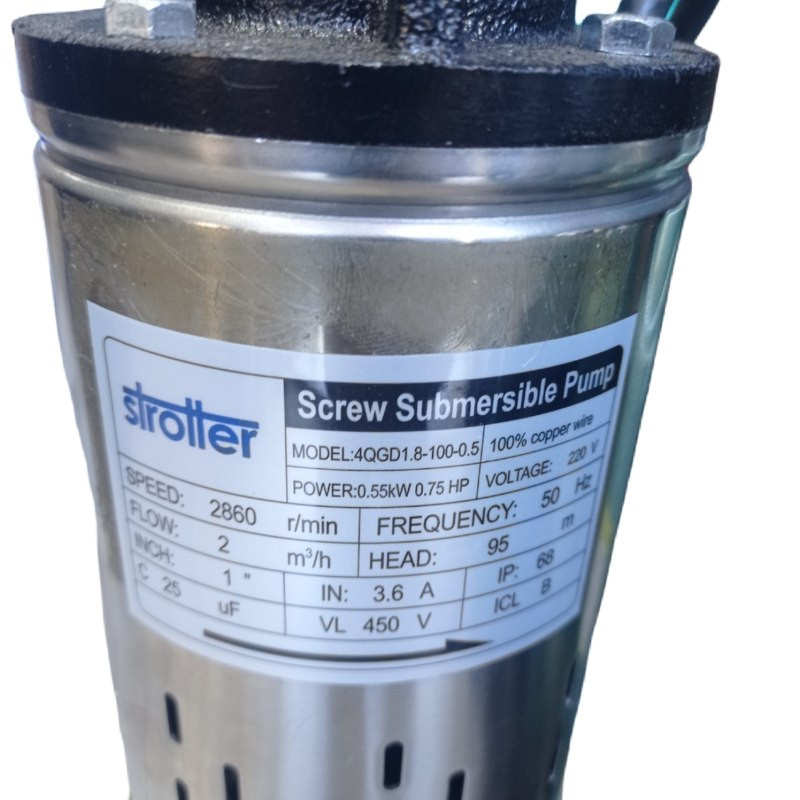 پمپ شناور استرولر مدل مته ای QGD1.8-100-0.5