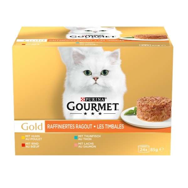 کنسرو گورمت گربه مدل مولتی پک وزن 2040 گرم