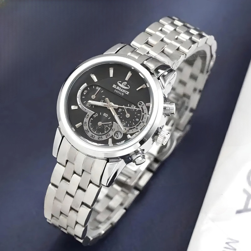 ساعت مچی عقربه ای زنانه الگانس مدل سه موتور فعال کرنو گراف قفل مخفی کد 2