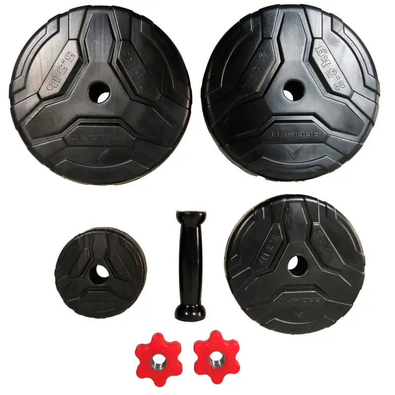 دمبل رادیس فیت مدل DVP-14-mix1 وزن 14 کیلوگرم بسته 2 عددی