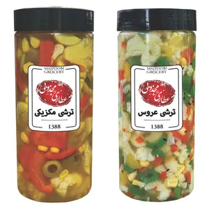 ترشی عروس و ترشی مکزیکی مجذوبی - 1500 گرم بسته 2 عددی