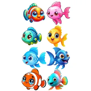 برچسب بچگانه طرح استیکر ماهی کد 197