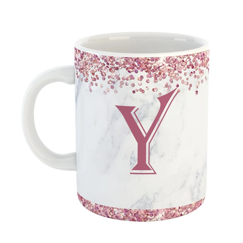 ماگ پاد افرین مدل فانتزی طرح حرف Y کد 10