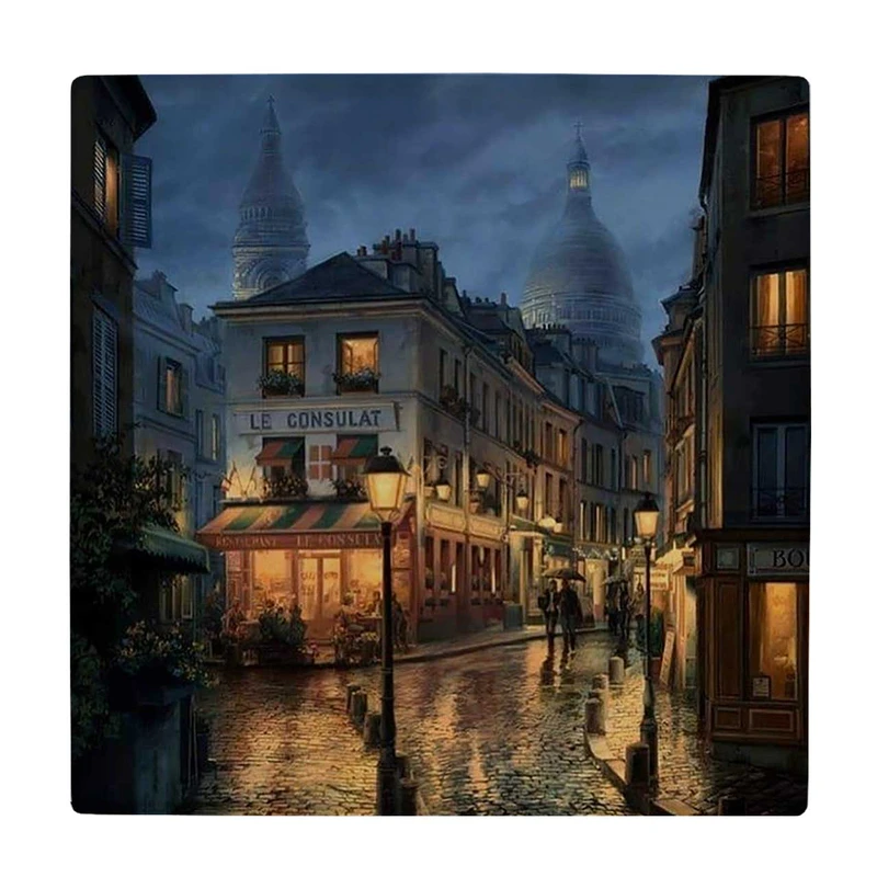 زیر لیوانی  طرح شهر بارانی کد    6229826_5865