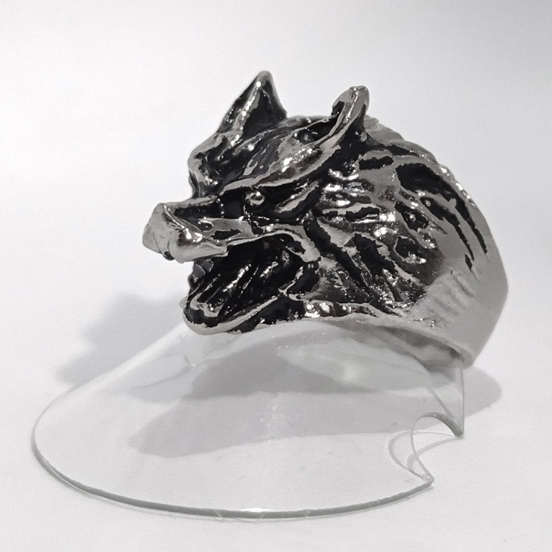 انگشتر مردانه سورئال دیزاین مدل Alone wolf