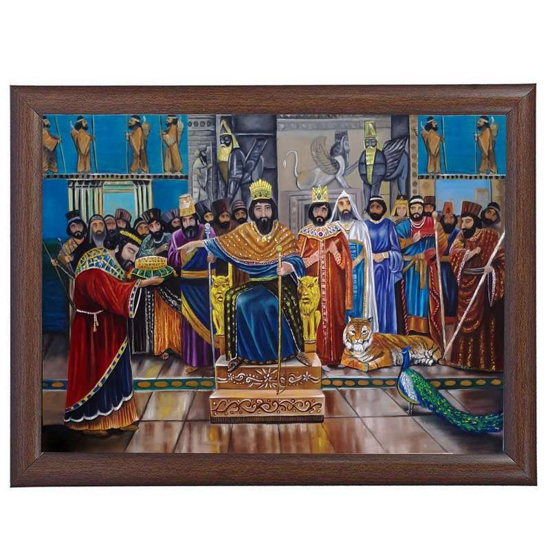 تابلو نقاشی رنگ روغن طرح قدیمی کد 86417