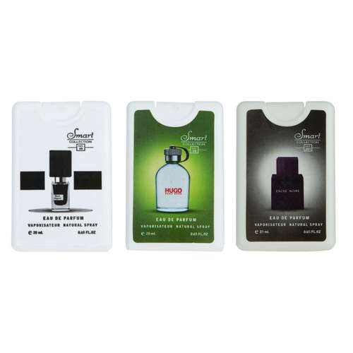 عطر جیبی مردانه اسمارت کالکشن مدل بلک افغان هوگو لالیک حجم 20 میلی لیتر بسته 3 عددی