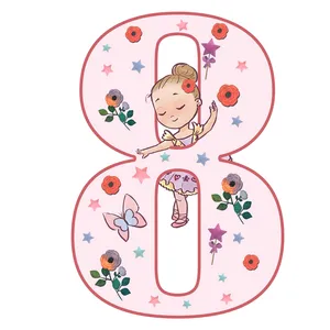   استند رومیزی مدل تولد عدد 8 طرح بالرین کد 618