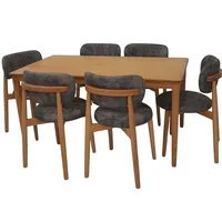 میز و صندلی ناهارخوری شش نفره گالری آدرینو مدرن مدل پرومکس کد۶۶۷۷