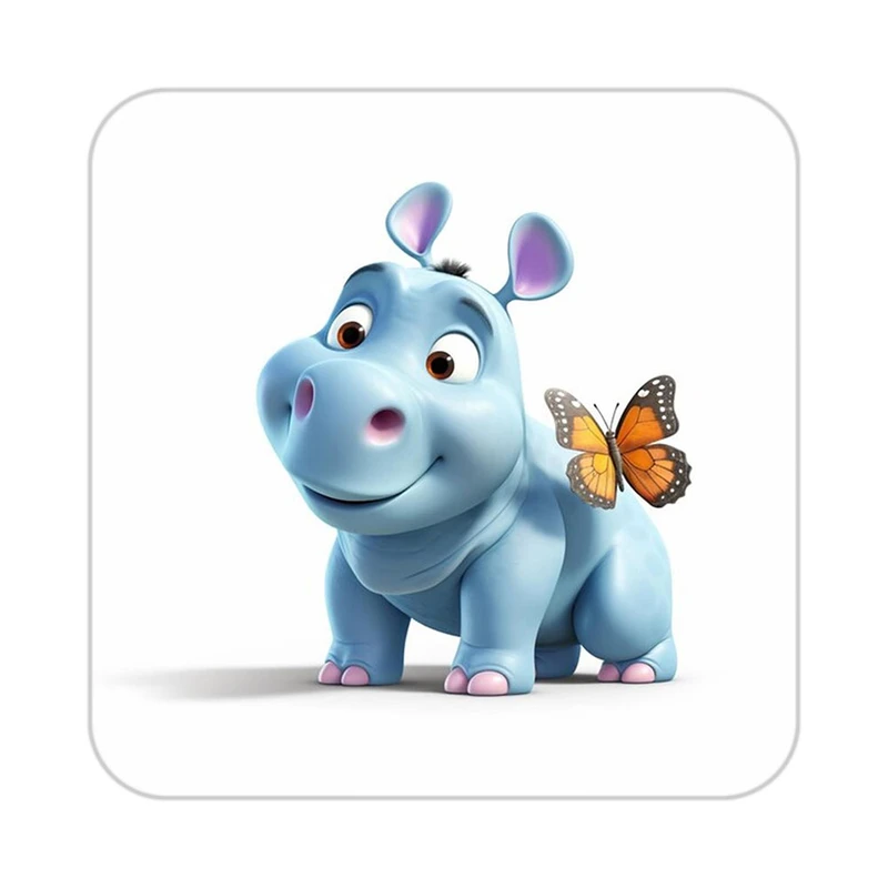 زیر لیوانی کاکتی طرح حیوانات کارتونی مدل mp28772