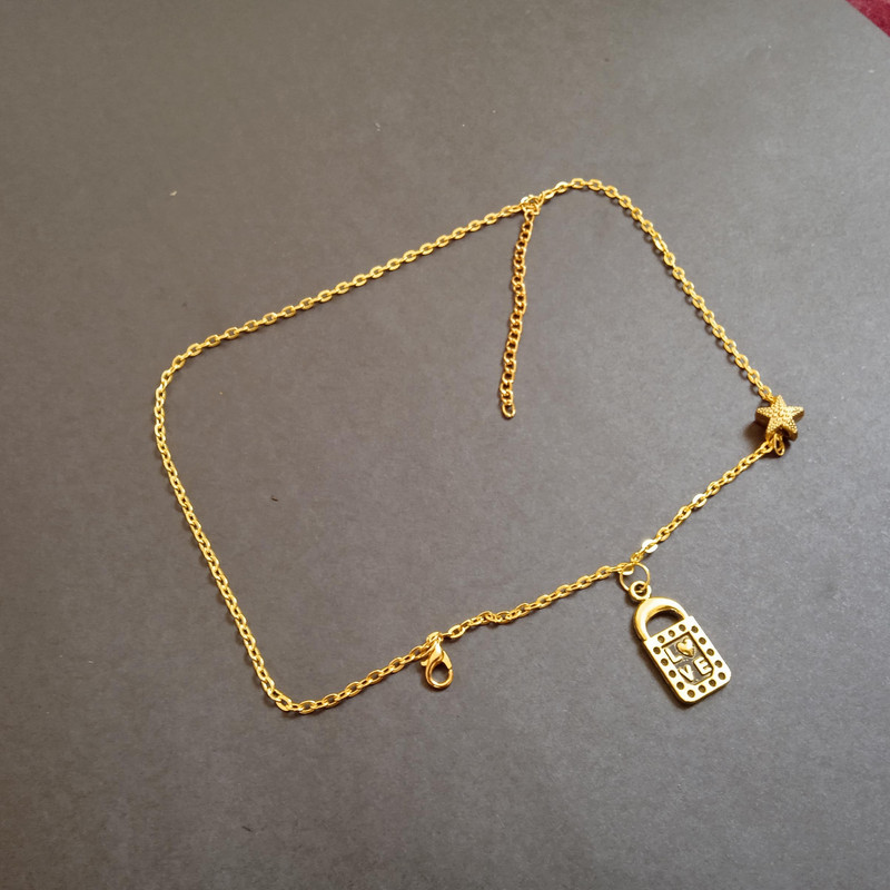 پابند زنانه مدل قفل و ستاره