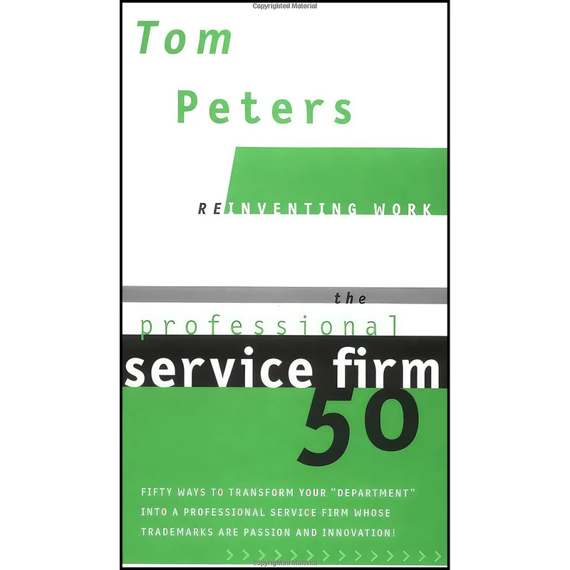 کتاب The Professional Service Firm50  اثر Tom Peters انتشارات Knopf