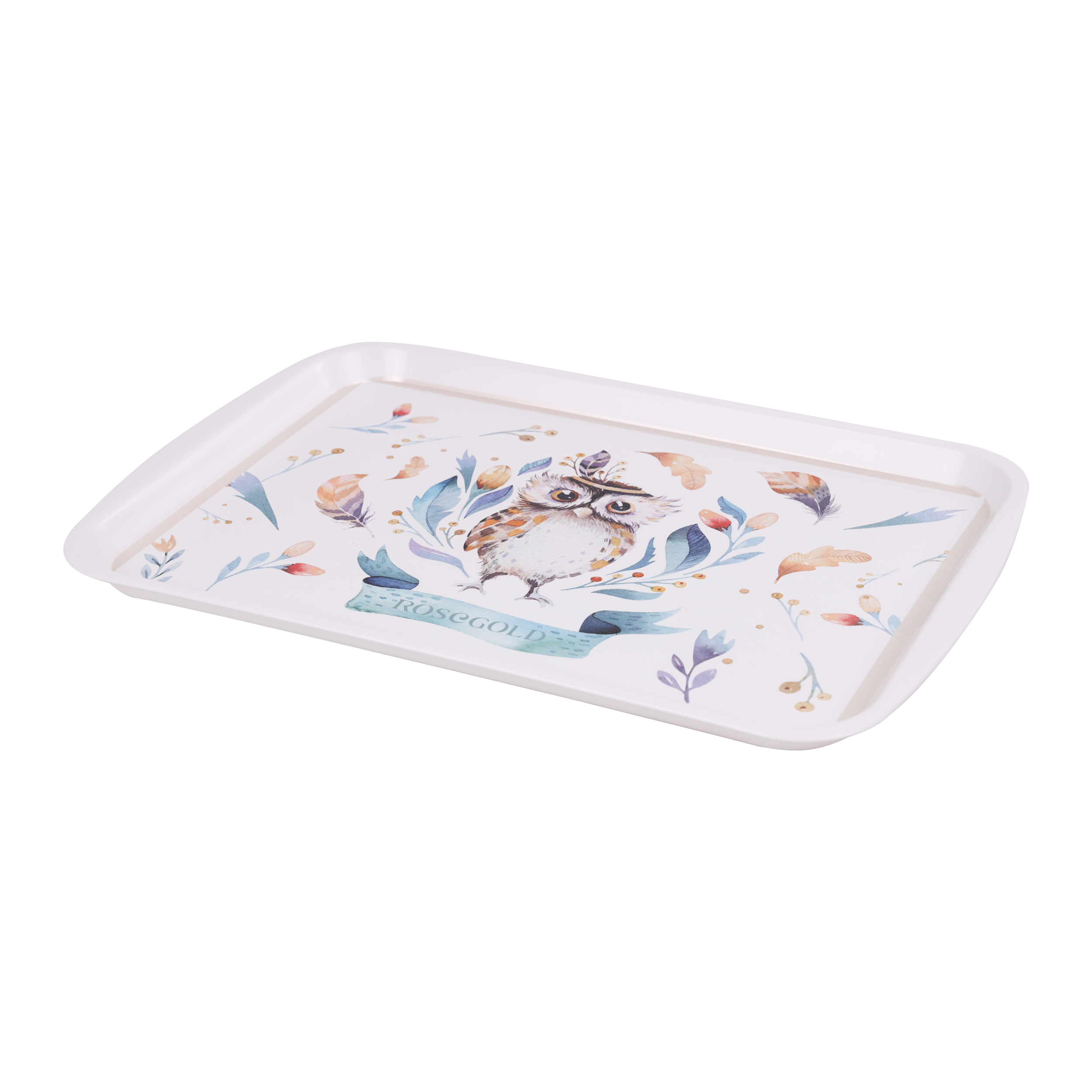 سینی رزگلد طرح جغد