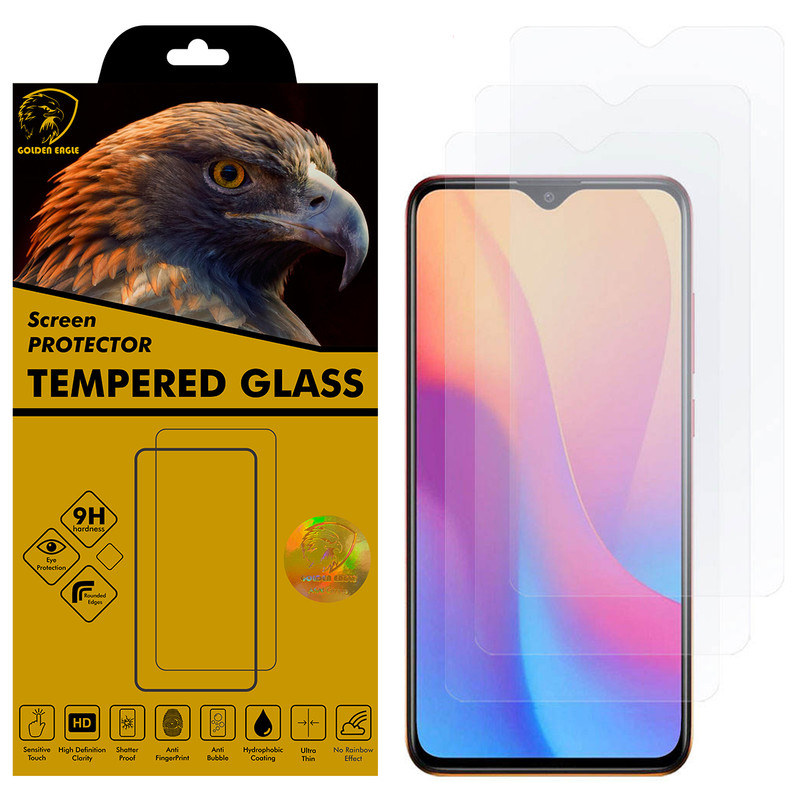 محافظ صفحه نمایش گلدن ایگل مدل GLC-X3 مناسب برای گوشی موبایل شیائومی Redmi 9A بسته سه عددی