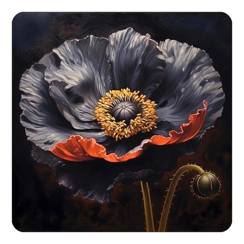 مگنت کاکتی طرح نقاشی رنگ روغن مدل mp70058