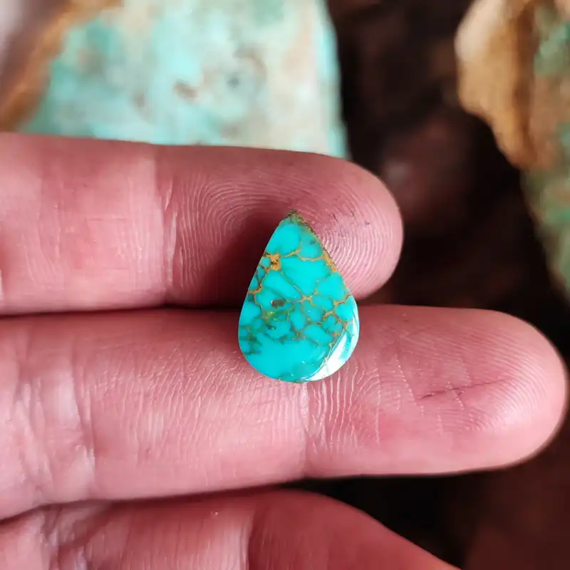 نگین مدل فیروزه اصل نیشابور کد  NC-345