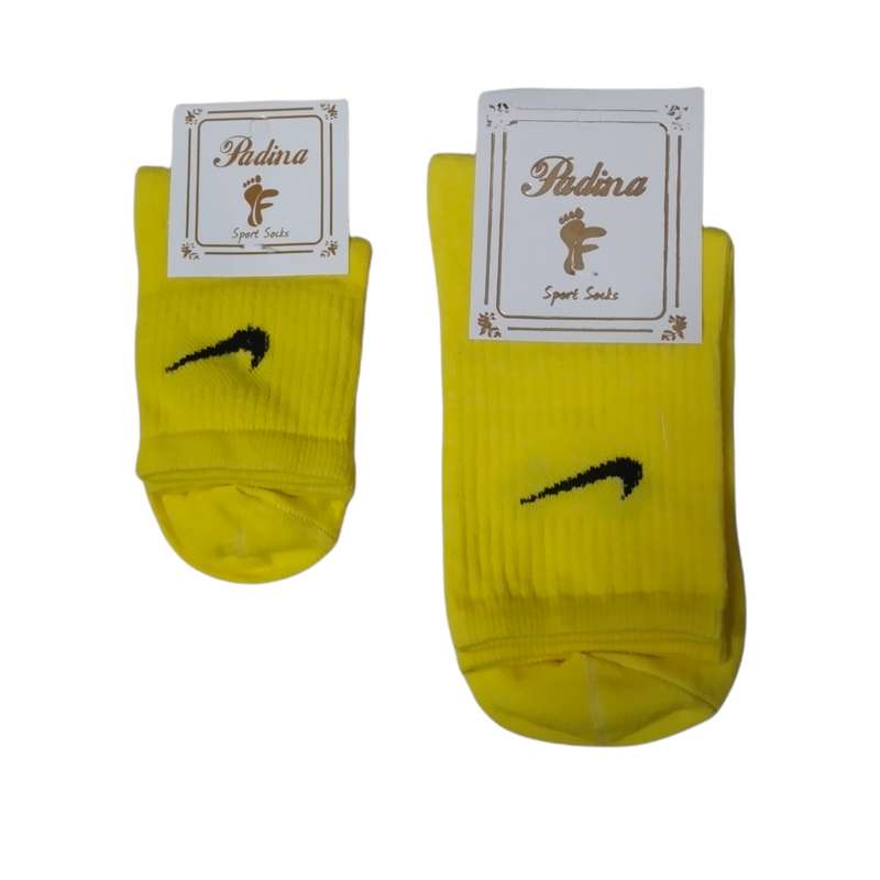 جوراب دخترانه پادینا مدل مادر و کودک بسته 2 عددی